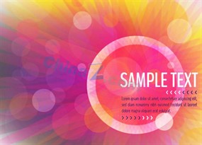 幻彩文本背景矢量图素材